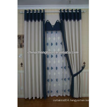 Beautiful embroidery new hemp fabric curtain